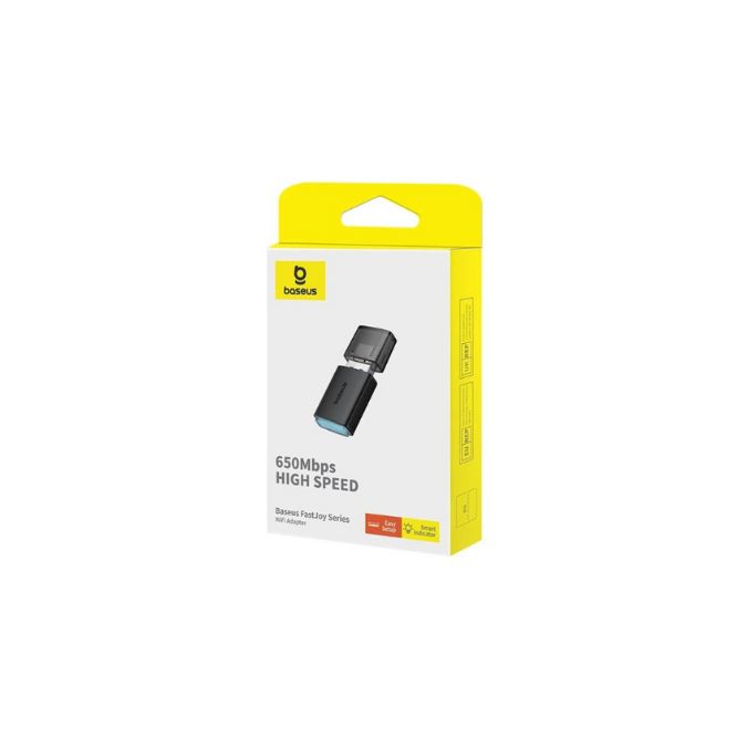 ADAPTOR RETEA Baseus FastJoy, extern wireless 2.4 GHz | 5 GHz, USB 2.0, port, 650 Mbps, antena interna x 1, 