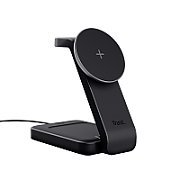 Stand de incarcare 3-in-1 Trust Viro, putere intrare 20W, interfata USB- C, compatibil cu produsele din brandul Apple: iPhone (12 si modele mai noi), Airpods si Apple Watch, negru_1