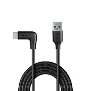 Cablu Lindy 3.2 USB A la USB C, 90°, lunngime 1m, putere maxima 15W, latime de banda suportata  10Gbps, negru_3