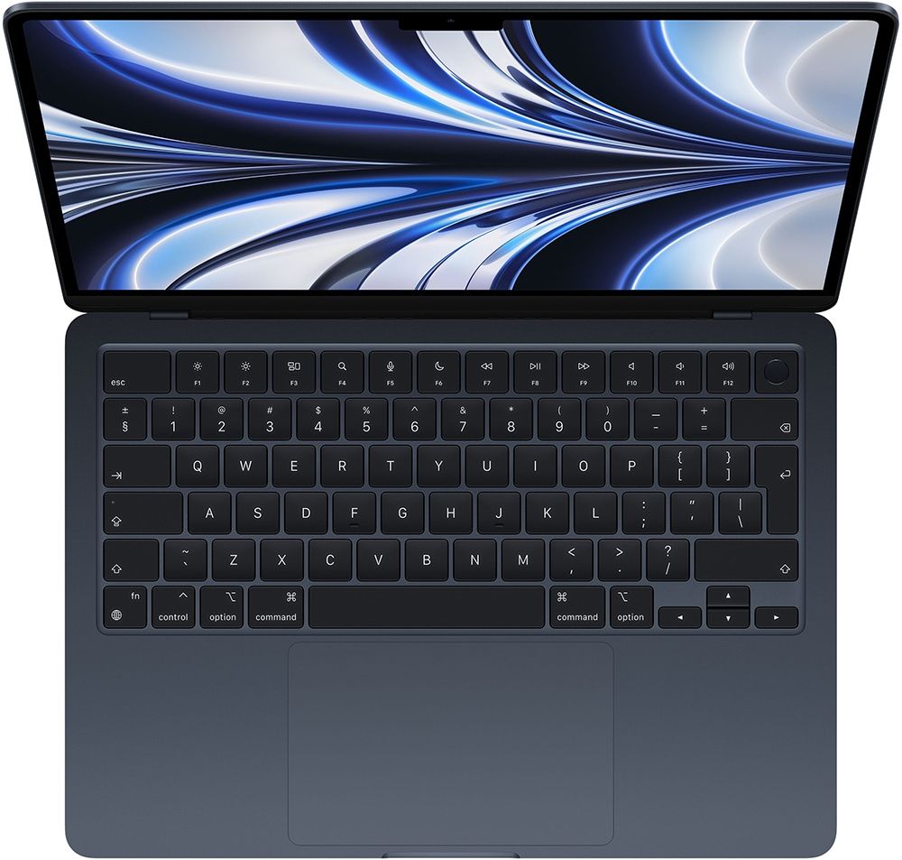Apple MacBook Air 13-inch : M2 chip with 8-core CPU and 8-core GPU  16GB  256GB - Midnight_2