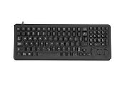 Rugged Keyboard, 101 Keys, Backlit, cursor control, desktop or vehicle-mount, DB9 connector_1
