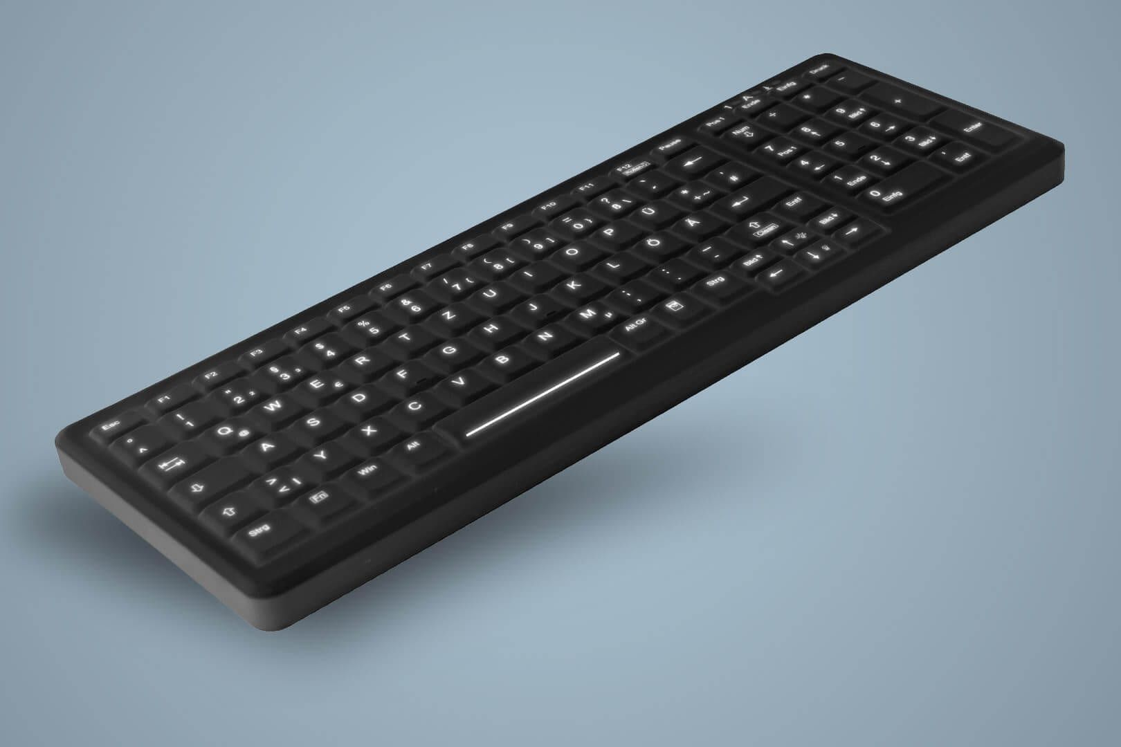 HYGIENE COMPACT KEYBOARD WITH/NUMPAD SEALED USB BLACK_4