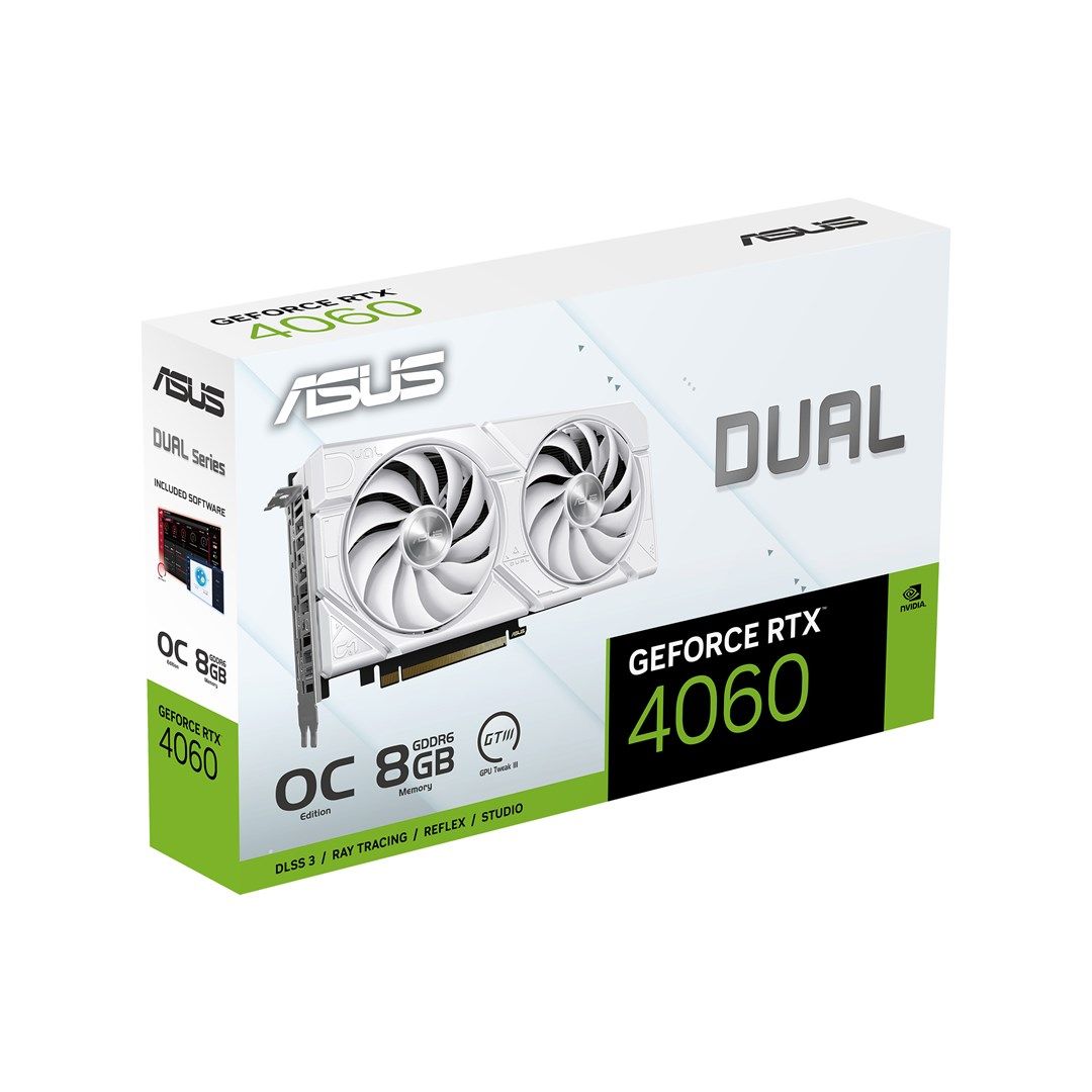 ASUS Dual -RTX4060-O8G-EVO-WHITE NVIDIA GeForce RTX 4060 8 GB GDDR6_12