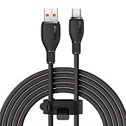 CABLU alimentare si date Baseus Pudding Series, Fast Charging Data Cable pt. smartphone, USB la USB Type-C 100W, 1.2m, negru 