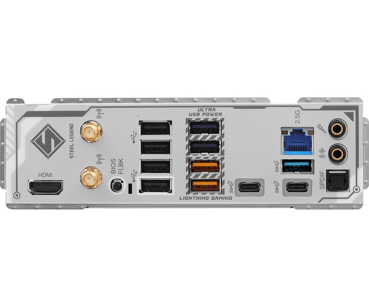 Placa de Baza ASROCK B850 STEEL LEGEND WIFI AM5, 4x DDR5, 1x HDMI, 2x PCIE x16, 5x M.2, 4x SATA 6GB/s, ATX_5