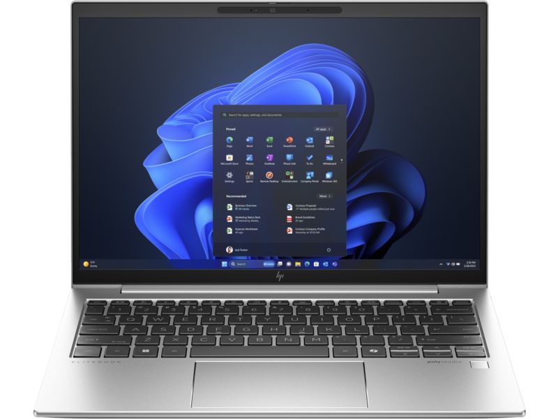 Laptop HP EliteBook 830 G11, 13.3 inch WUXGA (1920x1200) WLED+LBL UWVA Anti Glare Image Recognition 300 nits, Intel Core U7-155U 12-Core (1.7GHz, up to 4.8GHz, 12MB), video integrat Intel Graphics, RAM 32GB LPDDR5X 7500 MHz, SSD 1TB PCIe NVMe, no ODD, Active SmartCard, Audio by Poly Studio, două_3