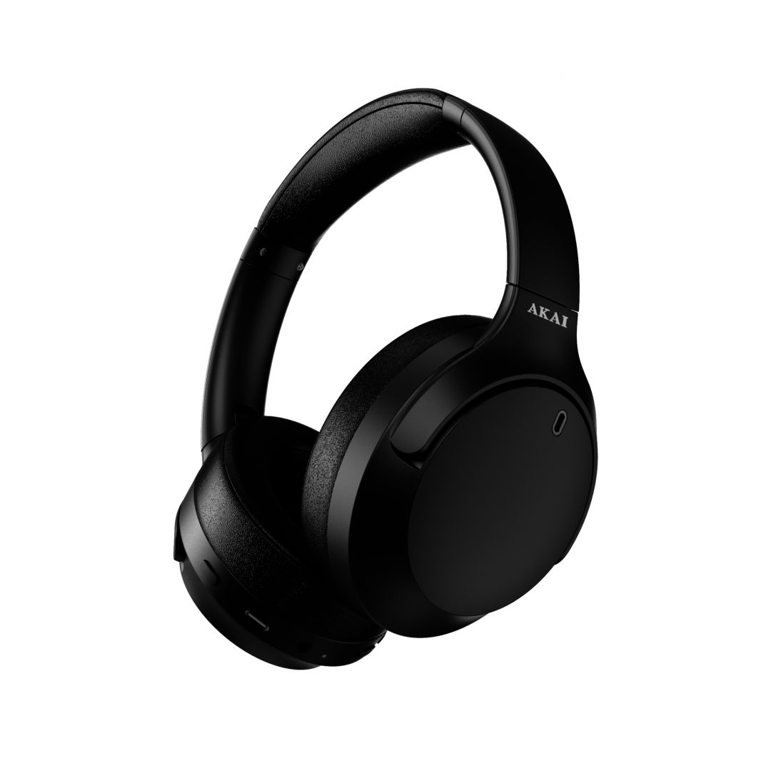 Casti Akai BTH-P200ANC wireless, sensibilitate microfon: (-42) ± 3dB, răspuns în frecvență: 20 - 20 kHz, baterie 400mAh, autonomie baterie până la 360h, negru_3