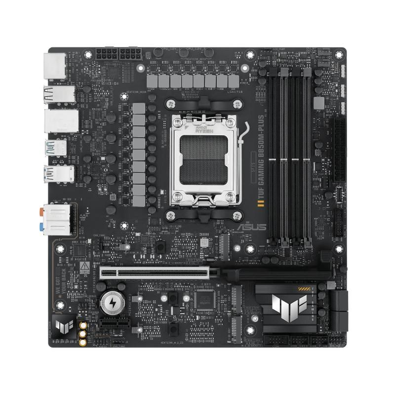 Placa de Baza ASUS TUF GAMIG B850M-PLUS AM5, 4x DDR5, 1x DP 1x HDMI, 1x PCIE 5.0 x16 1x PCIE 4.0 x16 1x PCIE 4.0 x1, 3x M.2, 4x SATA 6GB/s, mATX_2