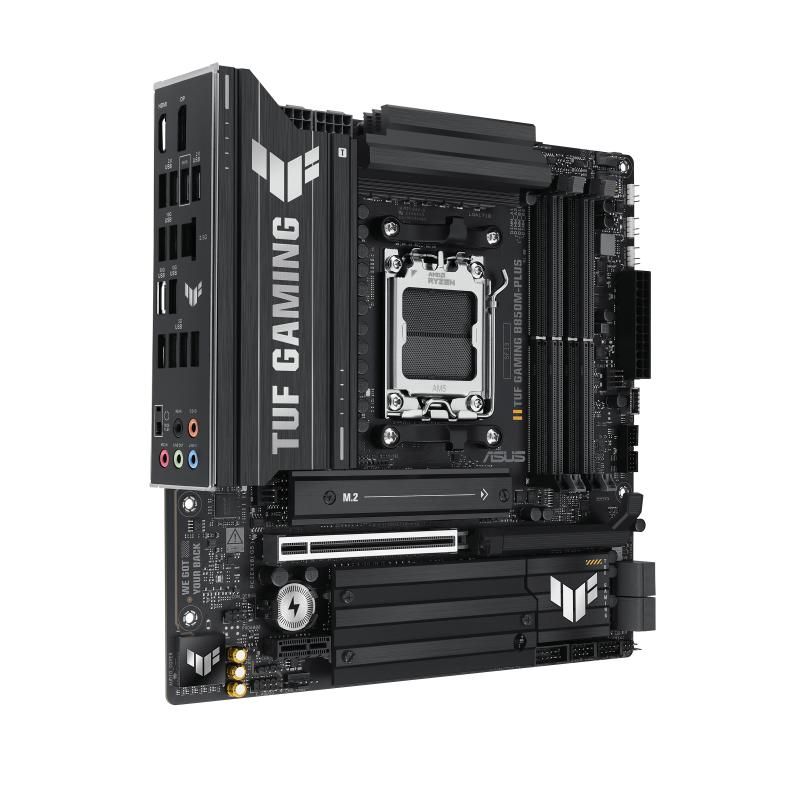 Placa de Baza ASUS TUF GAMIG B850M-PLUS AM5, 4x DDR5, 1x DP 1x HDMI, 1x PCIE 5.0 x16 1x PCIE 4.0 x16 1x PCIE 4.0 x1, 3x M.2, 4x SATA 6GB/s, mATX_4