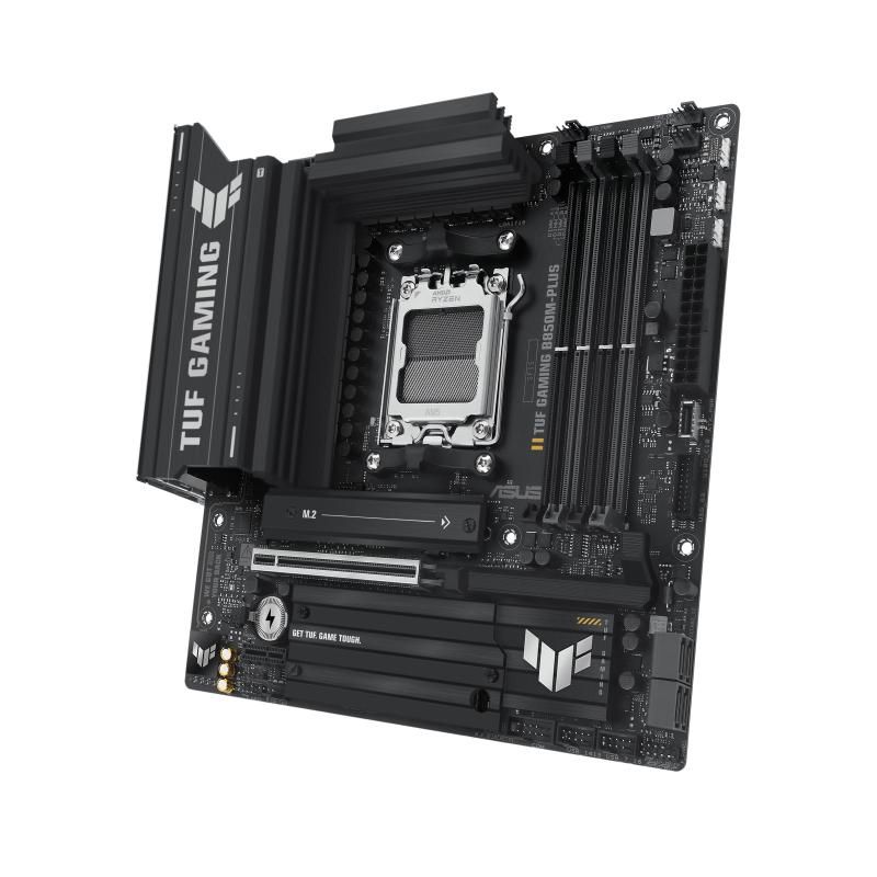 Placa de Baza ASUS TUF GAMIG B850M-PLUS AM5, 4x DDR5, 1x DP 1x HDMI, 1x PCIE 5.0 x16 1x PCIE 4.0 x16 1x PCIE 4.0 x1, 3x M.2, 4x SATA 6GB/s, mATX_6