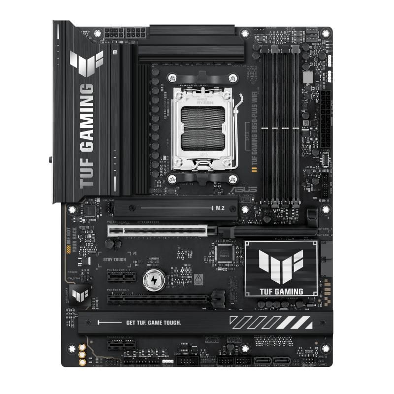 Placa de Baza ASUS TUF GAMING B850-PLUS WIFI AM5, 4x DDR5, 1x DP 1x HDMI, 1x PCIE 5.0 2x PCIE 4.0 x16 2x PCIE 4.0 x1, 3x M.2, 4x SATA 6GB/s, ATX_3