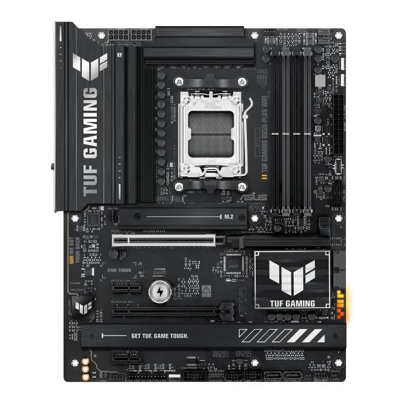 Placa de Baza ASUS TUF GAMING B850-PLUS WIFI AM5, 4x DDR5, 1x DP 1x HDMI, 1x PCIE 5.0 2x PCIE 4.0 x16 2x PCIE 4.0 x1, 3x M.2, 4x SATA 6GB/s, ATX_4
