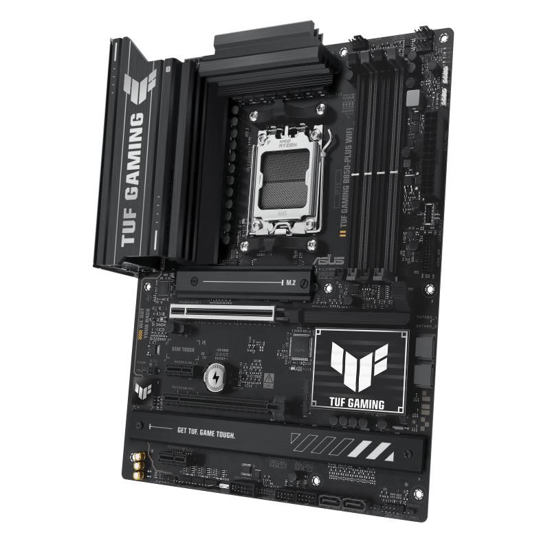 Placa de Baza ASUS TUF GAMING B850-PLUS WIFI AM5, 4x DDR5, 1x DP 1x HDMI, 1x PCIE 5.0 2x PCIE 4.0 x16 2x PCIE 4.0 x1, 3x M.2, 4x SATA 6GB/s, ATX_8