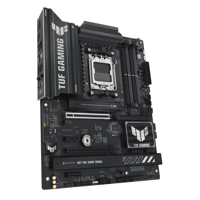 Placa de Baza ASUS TUF GAMING B850-PLUS WIFI AM5, 4x DDR5, 1x DP 1x HDMI, 1x PCIE 5.0 2x PCIE 4.0 x16 2x PCIE 4.0 x1, 3x M.2, 4x SATA 6GB/s, ATX_10
