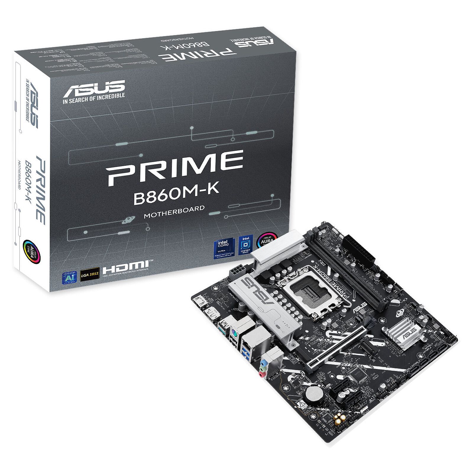 Placa de Baza ASUS PRIME B860M-K LGA1851, 2x DDR5, 1x DP 1x HDMI, 1x PCIE 4.0 x16 2x PCIE 4.0 x1, 2x M.2, 4x SATA 6GB/s, mATX_2
