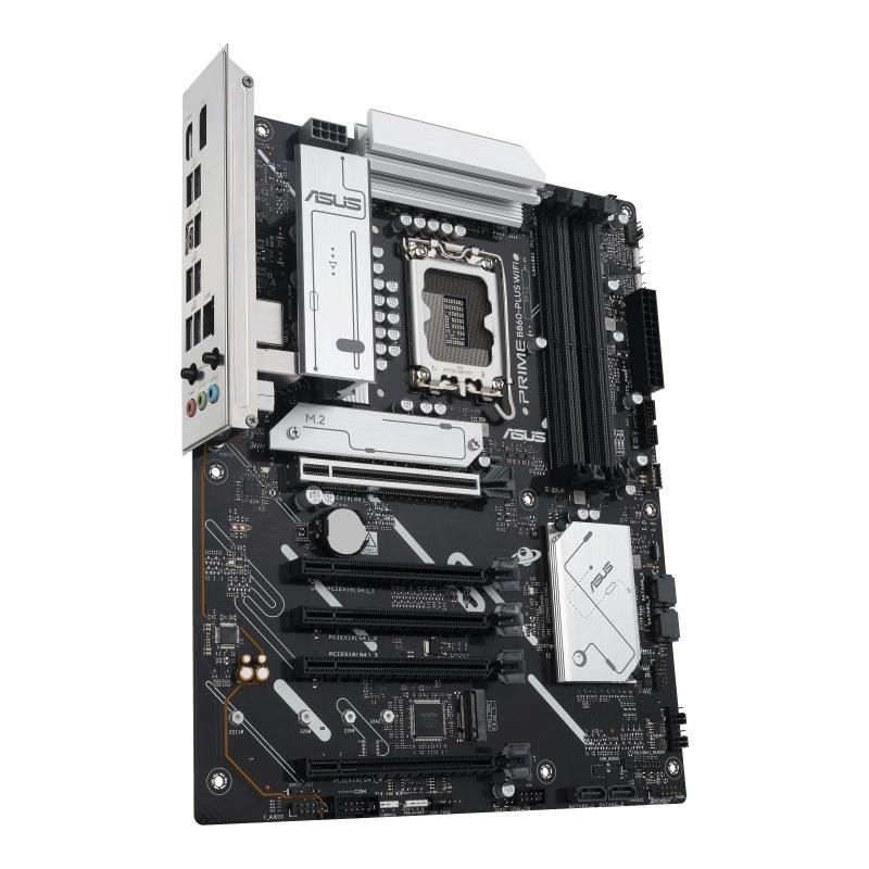 Placa de Baza ASUS PRIME B860-PLUS WIFI LGA1851, 4x DDR5, 1x DP 1x HDMI, 1x PCIE 5.0 x16 4x PCIE 4.0 x16, 2x M.2, 4x SATA 6GB/s, ATX_4