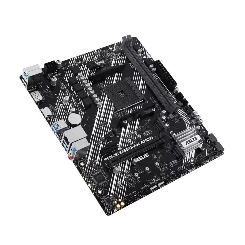 Placa de Baza ASUS PRIME B550M-K ARGB AM4, 2x DDR4, 1x DP 1x HDMI, 1x PCIE 4.0 x16 1x PCIE 3.0 x16 1x PCIE 3.0 x1, 2x M.2 4x SATA 6GB/s, mATX_3