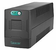 UPS Spacer Line Int.  fara management,  1500VA/  900W, AVR, 4 x socket Schuko, indicatie status cu LED, 2 x baterie 12V/9Ah, bateria are 12 luni garantie, 