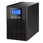 UPS Spacer Online, LCD,  1000VA/  900W, AVR, sin. pura, 3 x socket Schuko, display LCD, 2 x baterie 12V/9Ah, conector USB, RS-232, EPO, slot SNMP, bateria are 12 luni garantie, 