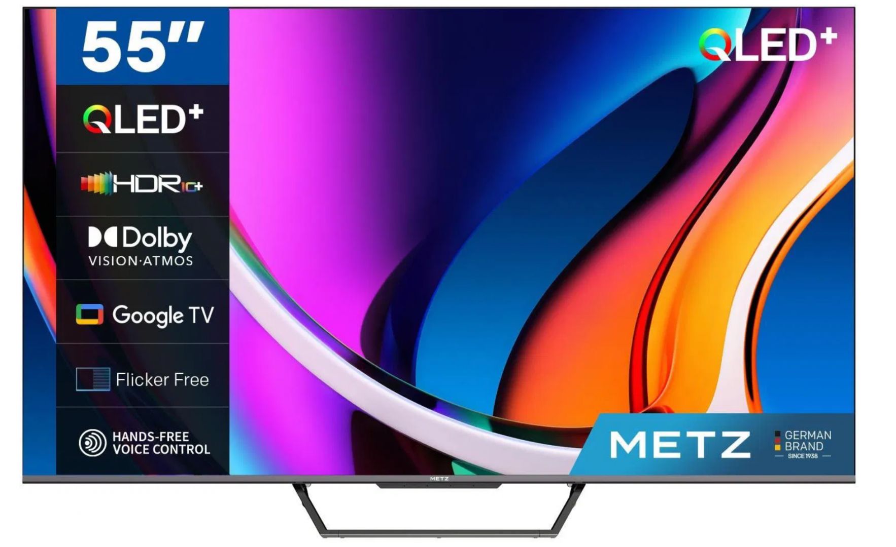 Televizor METZ QLED 55MQE7600Y, 139 cm, Smart Google TV, 4K Ultra HD, Clasa F (Brand German)_2