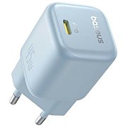 INCARCATOR retea Baseus PicoGo GaN, Quick Charge 45W, 1 x USB Type-C 5V/3.0A, albastru 