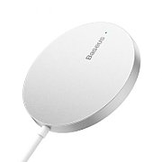 INCARCATOR wireless Baseus Simple Mini3, magnetic, 15W, cablu Type-C la USB 1.2m inclus, argintiu 
