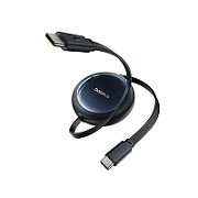 CABLU alimentare si date Baseus Nomos, Fast Charging Data Cable pt. smartphone, retractabil, USB Type-C la USB Type-C 100W, 1.5m, negru 