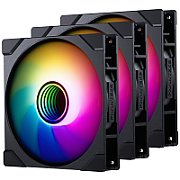 PHANTEKS M25 Gen2 PWM D-RGB Lüfter 3er-Pack - Reverse Blade  140mm  schwarz_1