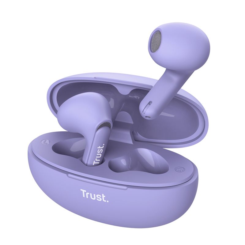Casti Trust Yavi wireless, TWS, bluetooth, interfata USB-C, frecventa de raspuns 20 Hz - 20.000 Hz, violet_3