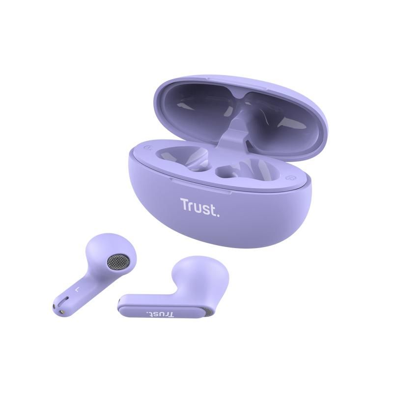 Casti Trust Yavi wireless, TWS, bluetooth, interfata USB-C, frecventa de raspuns 20 Hz - 20.000 Hz, violet_7