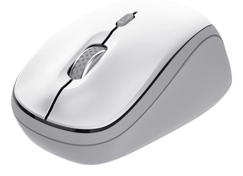 Mouse wireless Trust Yvi, rezolutie maxima 1600 DPI, alb_4
