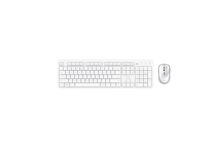 Kit Trust Ody II wireless, cu taste silentioase, cu functie de power saving, rezistenta la stropire, conectare tip USB-A 2.0, include 2 baterii, compatibila PC/Laptop (Windows, MacOS, Chrome OS), rezolutie mouse 1600 DPI, optic, alb_2