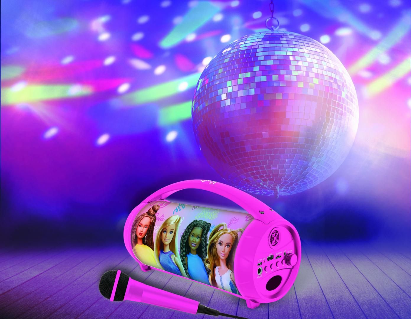 BOXA CU MICROFON SI LUMINI, BARBIE_5