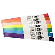 Wristband, Polypropylene, 1x10in (25.4x254mm); Direct thermal, Z-Band Splash, Adhesive closure, 1in (25.4mm) core, 350/roll, 4/box, Yel_1