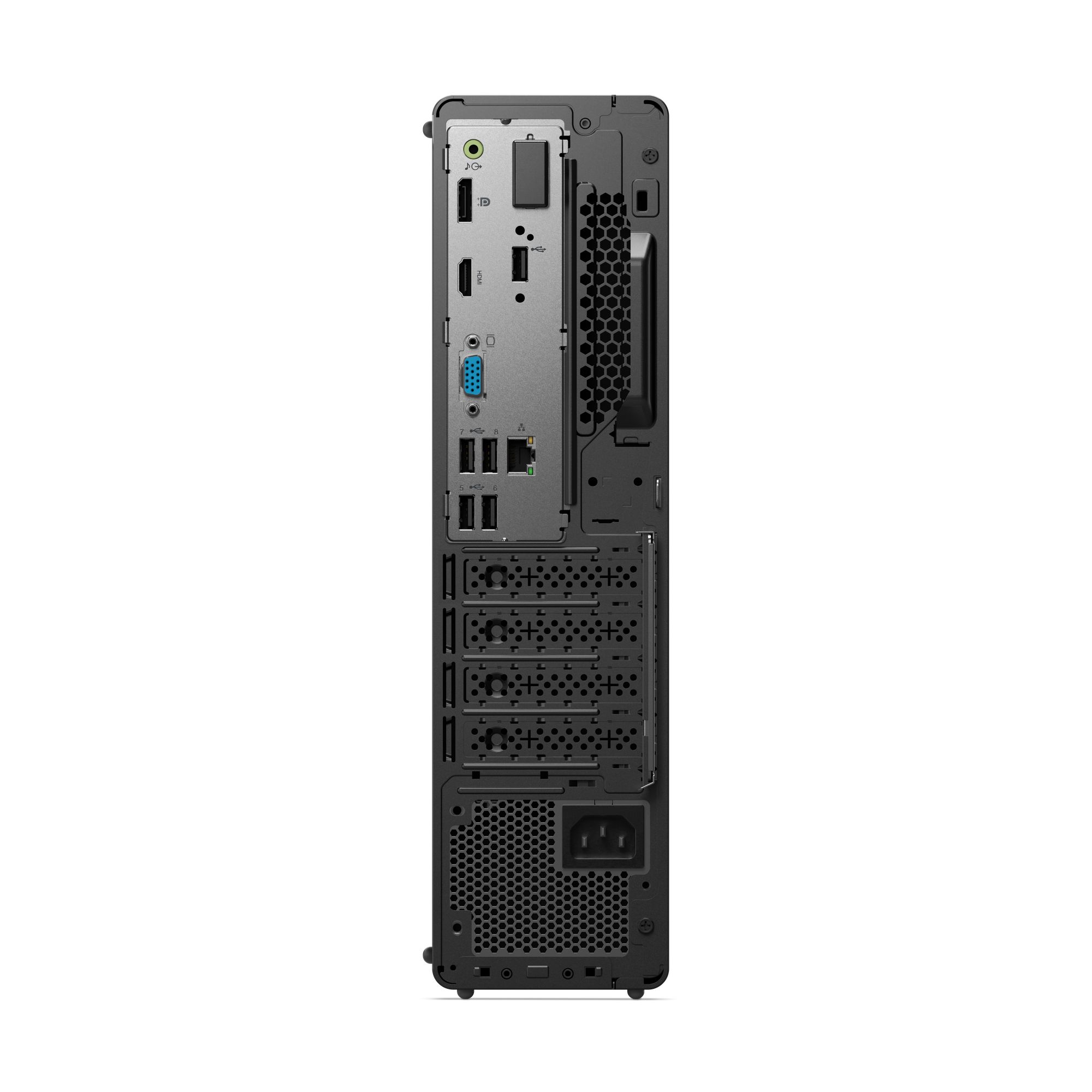 Desktop Lenovo ThinkCentre neo 50s Gen 5 SFF (8.2L), Intel® Core™ i5-14400, 10C (6P + 4E) / 16T, P-core 2.5 / 4.7GHz, E-core 1.8 / 3.5GHz, 20MB, RAM 1x 16GB UDIMM DDR5-4800, 1TB SSD M.2 2280 PCIe® 4.0x4 NVMe® Opal 2.0, Video: Integrated Intel® UHD Graphics 730, Optic: None, Card reader: 3-in-1 Card_8