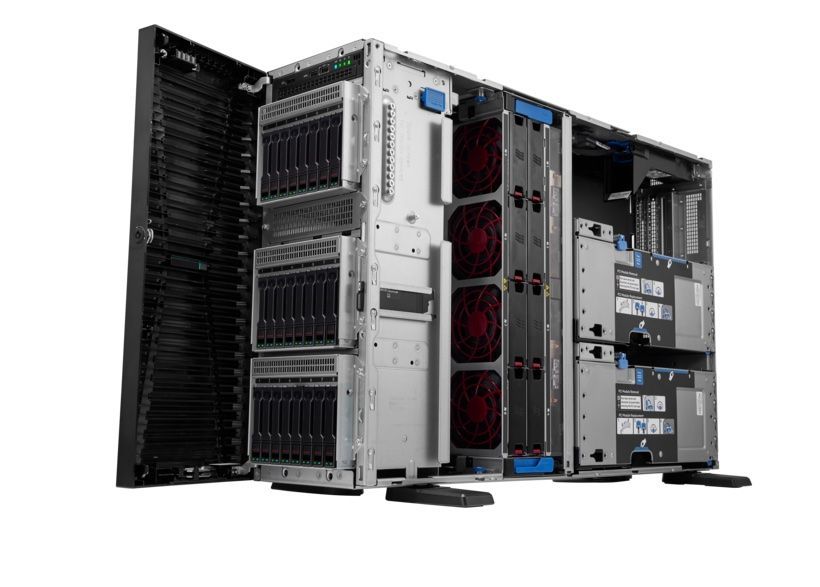 Server HPE ProLiant ML350 Gen11, Tower 4U, Intel Xeon Silver 4509Y (8 C / 16 T, 2.60 GHz - 4.10 GHz, 22.5 MB cache, 125 W), 64 GB DDR5 ECC, 2x 480 GB SSD, 2 x 1000 W, Fara sistem de operare
 [1 buc]Procesor server Intel Xeon Silver 4509Y, socket 4677, 8C / 16T, 2.60 - 4.10 GHz, 22.5 MB cache, 125 W
 [1 buc]Memorie server Samsung 32 GB DDR5 ECC RDIMM 4800 MHz 2Rx8_9