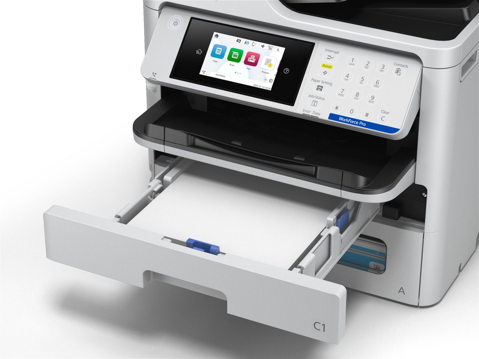 EPSON WorkForce Pro EM-C800RDWF cod C11CK19401 model nou inlocuitor pentru EPSON WorkForce Pro WF-C579RDWF - C800RDWF are toate specificatiile modelului vechi ) 
 
alimentare hartie 330 Coli (tava 1 multifunctionala de 80 Coli + tava 2 de 250 Coli)_4