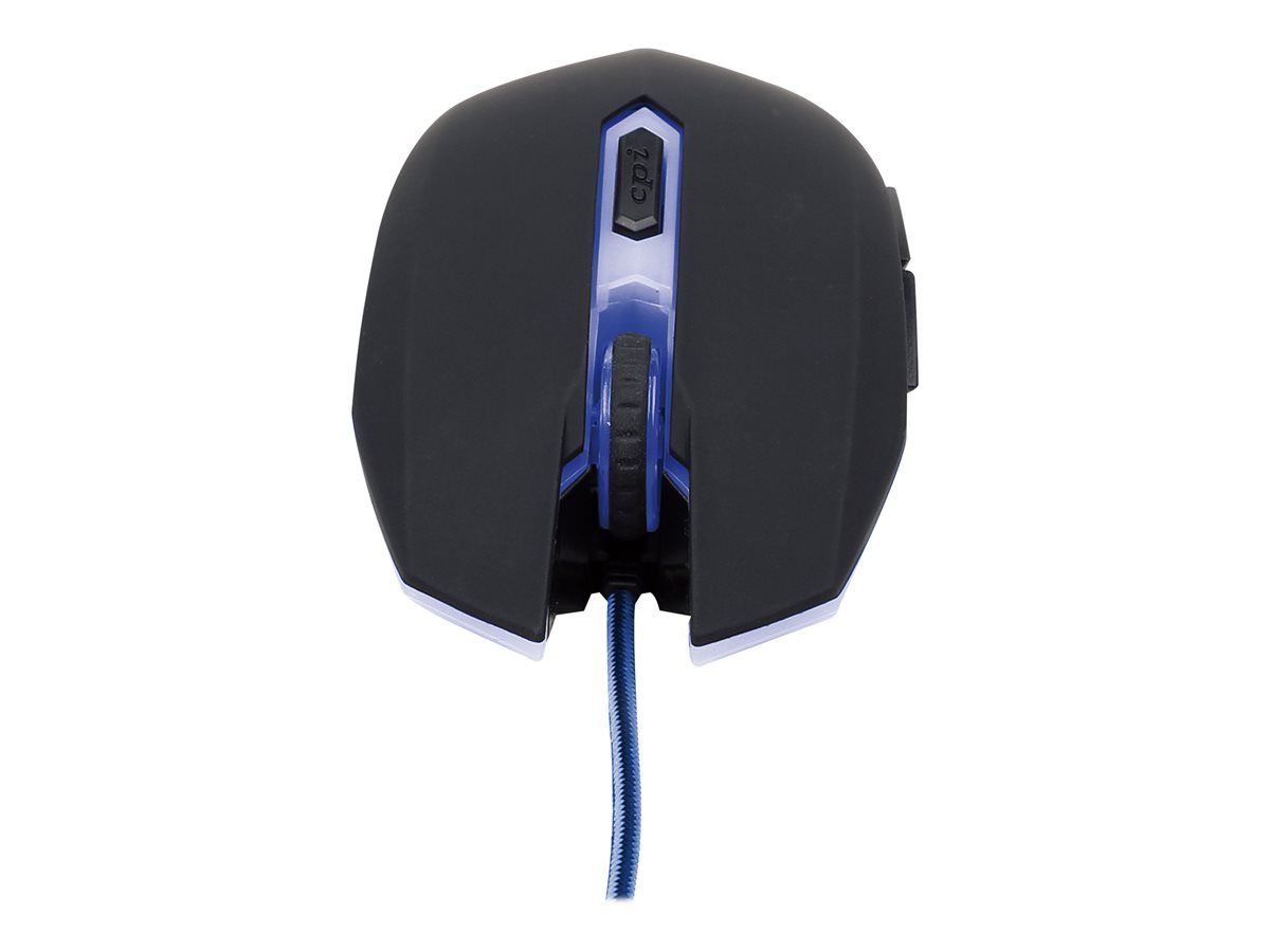 GEMBIRD MUSG-001-B Gembird gaming optical mouse 2400 DPI 6-button USB black with blue backlight_2