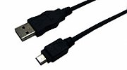 CABLU alimentare si date LOGILINK, pt. smartphone, USB 2.0 (T) la Mini-USB 2.0 (T), 1.8m, negru, 