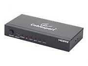SPLITTER video GEMBIRD, split HDMI la 4 monitoare, conector 1: HDMI (M); conector 2: HDMI (M) x 4, 