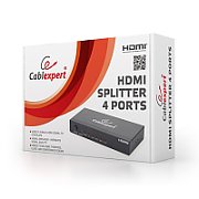 SPLITTER video GEMBIRD, split HDMI la 4 monitoare, conector 1: HDMI (M); conector 2: HDMI (M) x 4, 